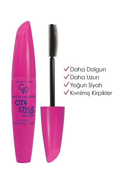 Golden Rose Mascara Mega Volume&Length City Style Mascara