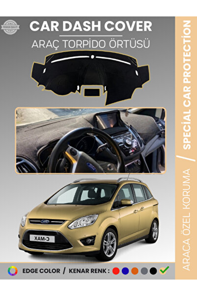 e-biz Ford C-Max Double Screen (2010-2014) Dashboard Cover Vehicle-Specific P...