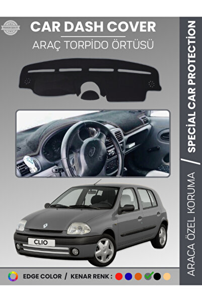 e-biz Renault Clio 2 Airbagli (2001-2012) Dashboard Cover Front Chest Protect...