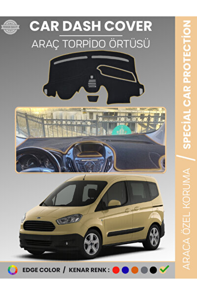 e-biz غطاء لوحة القيادة FORD COURIER (2013-2020) مع شاشة لحماية لوحة القيادة،...