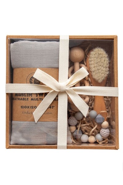 Bambimici - صندوق متعدد الاستخدامات للمواليد الجدد - رمادي