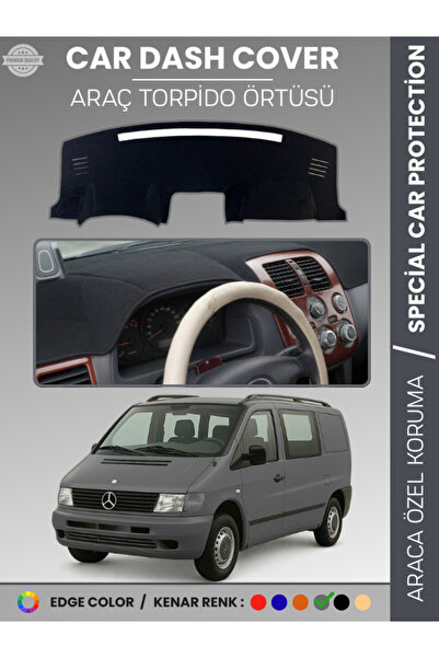 e-biz غطاء لوحة القيادة لسيارة مرسيدس فيتو W638 (1996-2003) عالي الجودة لحماي...