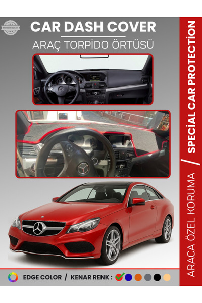 e-biz غطاء لوحة القيادة لسيارة مرسيدس الفئة E كوبيه C207 (2009-2017) - حماية ...