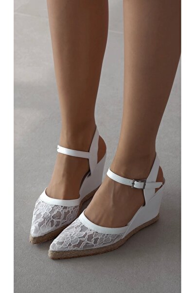 selin shoes Calindra Cataramă reglabilă la gleznă și detaliu din plasă, vârf ...