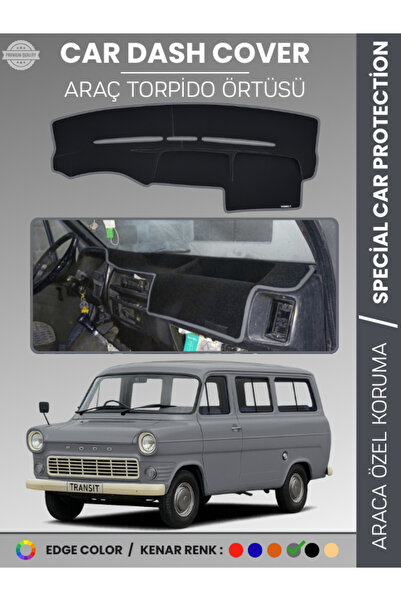 e-biz غطاء لوحة القيادة FORDTRANSIT MK1 (1965-1978) لحماية لوحة القيادة، متوا...