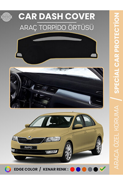 e-biz غطاء صندوق السيارة الأمامي لسيارة SKODA RAPID (2013-2017) H سجاد حماية ...