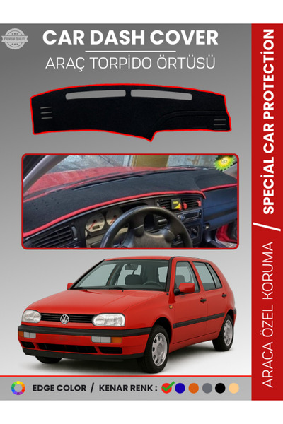 e-biz Volkswagen Golf 3 Mk3 (1991-1998) Dashboard Cover Panel Rug Pieces Dash...
