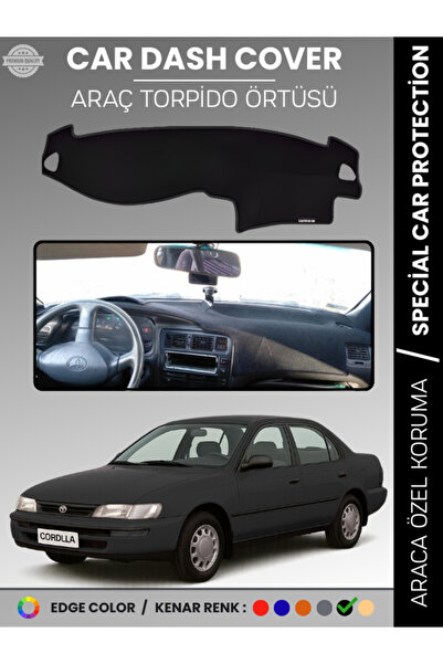 e-biz غطاء لوحة القيادة الأمامية لسيارة تويوتا كورولا E100 (1991-1995) مخصص ل...