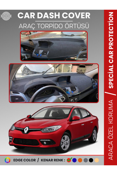 e-biz رينو فلوينس مع شاشة كبيرة ونظام ملاحة (2013-2016) غطاء لوحة التوربيدو، ...