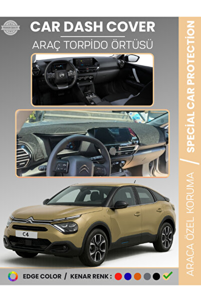 e-biz غطاء لوحة القيادة لسيارة سيتروين C4 (2020-2025) لحماية الصدر الأمامي خا...