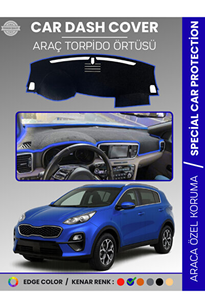 e-biz غطاء لوحة التحكم الأمامية لسيارة كيا سبورتاج (2017-2020) H سجاد حماية ل...