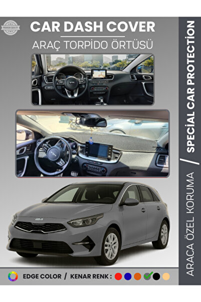 e-biz غطاء لوحة التحكم لسيارة كيا سييد سي دي (2018-2024) - حماية كاملة للوحة ...