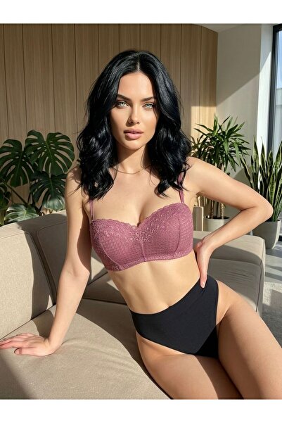 dedo Sutien pentru femei Dusty Rose Color efect modelator fără sârmă Fără bur...