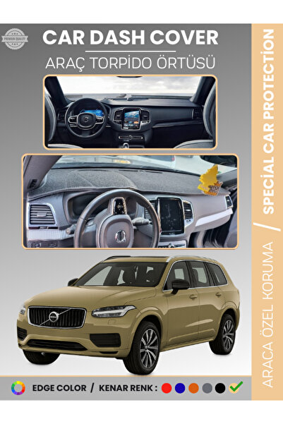 e-biz غطاء لوحة القيادة لسيارة فولفو XC90 (2015-2024) لوحة غطاء لوحة القيادة ...