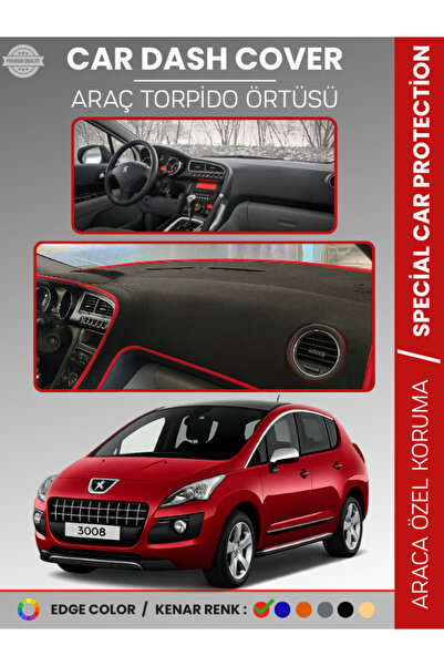 e-biz غطاء لوحة التحكم في السيارة PEUGEOT 3008 (2011-2014) لحماية لوحة التحكم...