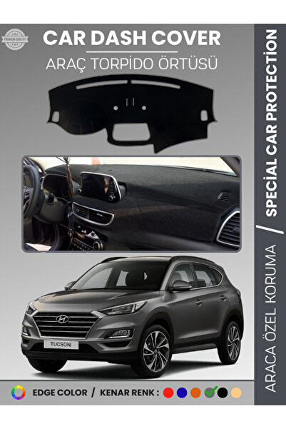 e-biz غطاء لوحة القيادة HYUNDAI TUCSON (2018+) مع شاشة K مانع للانزلاق متوافق...