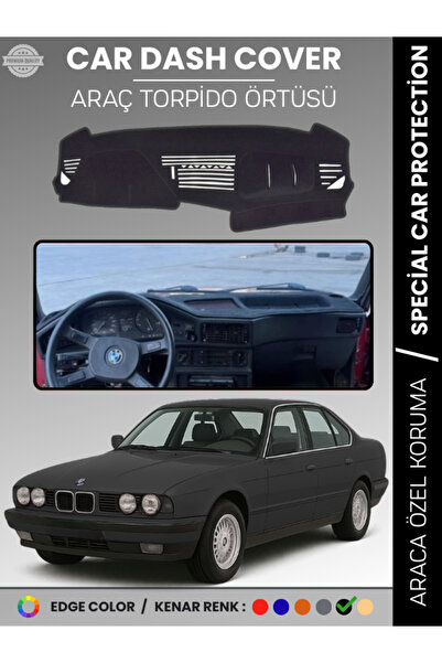 e-biz غطاء لوحة التوربيدو لسيارة BMW E34 5 SERIES (1988-1996) يحمي لوحة التور...