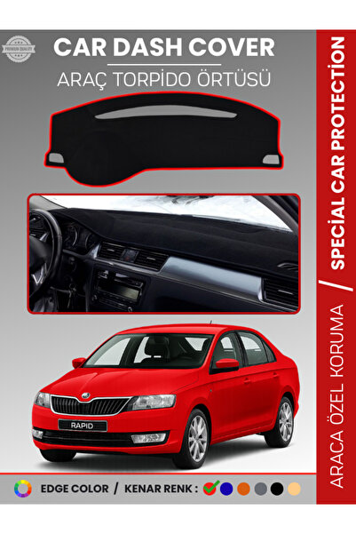 e-biz غطاء صندوق السيارة الأمامي لسيارة SKODA RAPID (2013-2017) H سجاد حماية ...