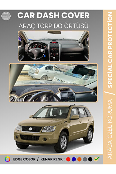 e-biz غطاء لوحة التحكم لسيارة سوزوكي جراند فيتارا (2006-2012) - حماية كاملة م...