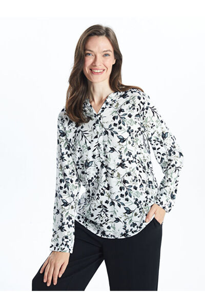 LC Waikiki Wacky Collar Patterned Women's Blouse