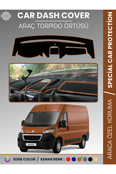 e-biz PEUGEOT BOXER (2017-2021) غطاء لوحة التحكم في السيارة، حماية لوحة التحك...