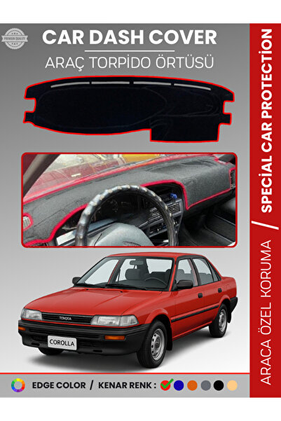 e-biz غطاء لوحة التحكم لتويوتا كورولا (1988-1991) سجاد سي آي تي آر حماية كامل...