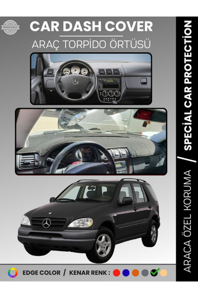 e-biz غطاء لوحة التحكم في السيارة مرسيدس ML320 / ML430 / ML270 W163 (1997-200...