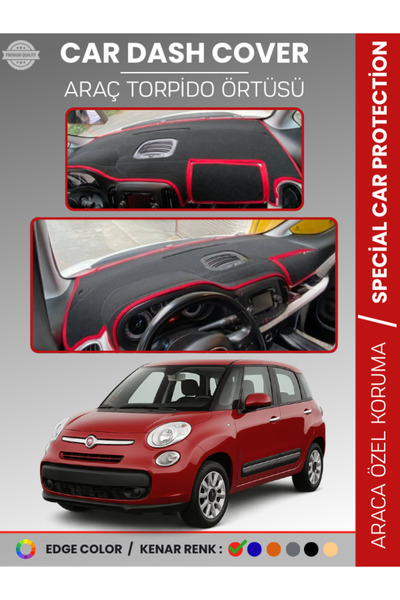 e-biz Fiat 500L (2013-2017) Dashboard Cover Front Chest Dashboard Protection ...