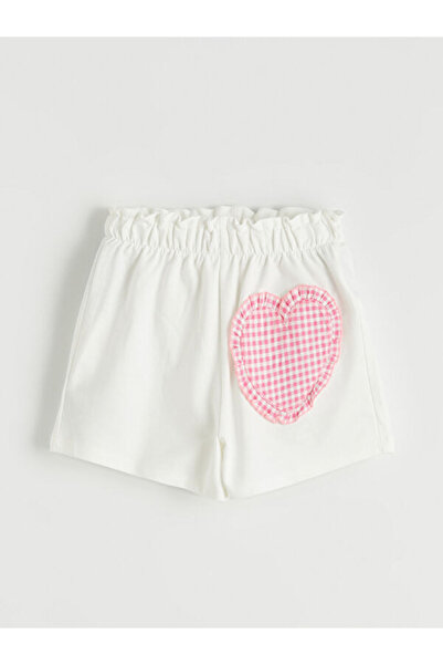 LC Waikiki Heart Detailed Girl's Shorts with Waist Cord by Uzg Store for Styl...