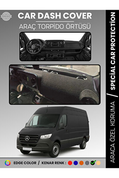 e-biz غطاء لوحة القيادة لمرسيدس سبرينتر VS30 (2018-2024) عالي الجودة لحماية ل...