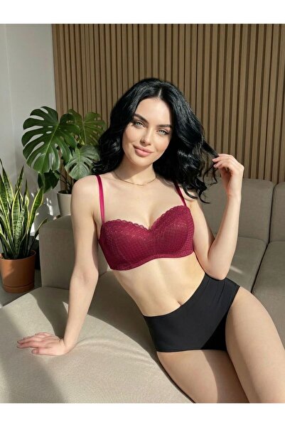 dedo Sutien pentru femei, culoare prune, efect modelator fără sârmă fără bure...