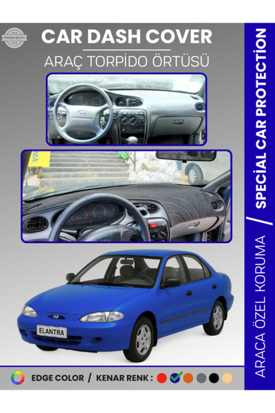 e-biz Hyundai̇ Elantra (1995-2000) Dashboard Cover Front Panel H Rug Dashboar...