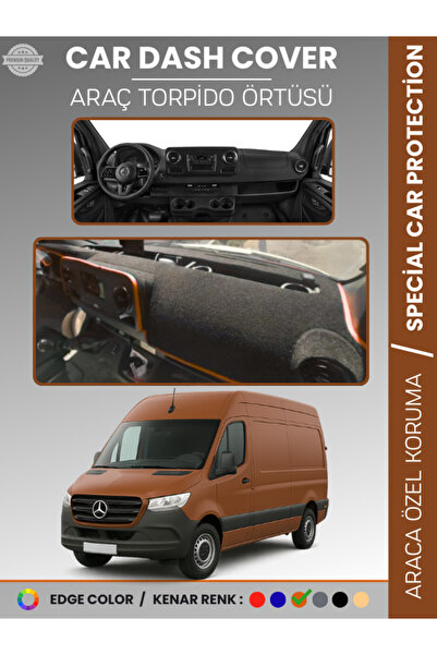 e-biz غطاء لوحة القيادة لمرسيدس سبرينتر VS30 (2018-2024) عالي الجودة لحماية ل...