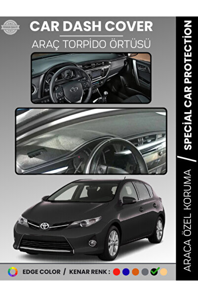 e-biz Toyota Auris (2012-2019) Dashboard Cover Front Chest H Rug Dashboard Pr...