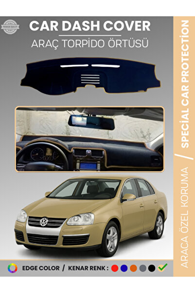 e-biz غطاء لوحة القيادة لسيارة فولكس فاجن جيتا (2007-2011) لحماية الصدر الأما...