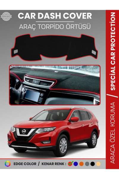 e-biz غطاء لوحة التحكم لسيارة نيسان إكس-تريل T32 (2014-2021) مخصص للمركبة يمن...