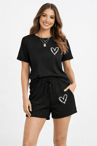 YRN COLLECTION Unisex Sports Shorts T-Shirt Set – Oversized Summer Casual Spo...