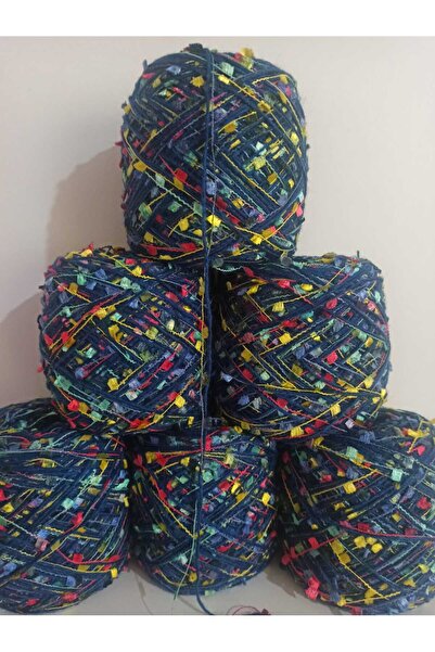 İPEK YÜN İPLİK DÜNYASI lână acrilic Ață de tricotat (albastru noapte) Ață flu...