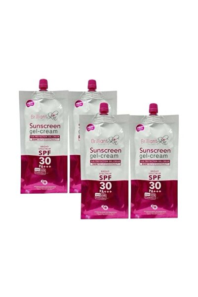 Brilliant Skin عبوة من 4 قطع من كريم جل واقي من الشمس، 50 غرام لكل قطعة