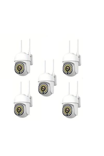Jortan Set of 5 Surveillance Cameras, JT-8161QJ, Full Color, Smart & Wifi