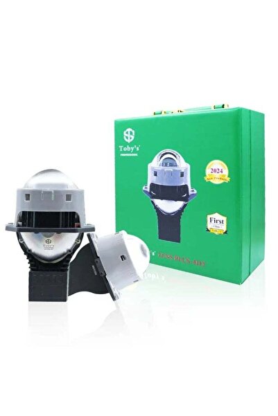 TOBYS مصباح أمامي للسيارة من توبي لينس بلس-4DT، ثنائي LED، 3 بوصة، 150 واط/زو...