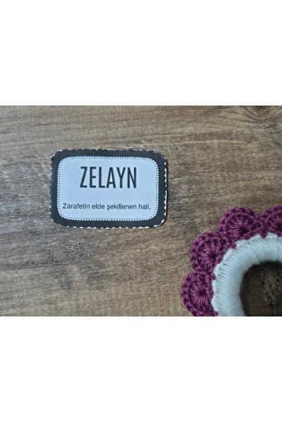 Zelayn Agrafă de păr cu flori, tricotată manual