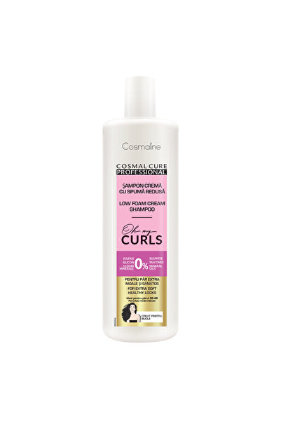 COSMALINE Șampon profesional pentru păr creț - Oh My Curls, cremă cu spumă re...