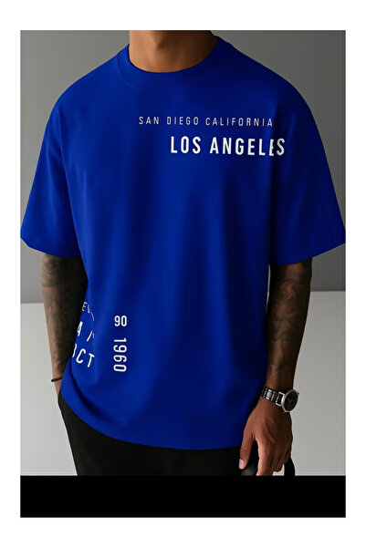 ZEMLİYA Ουνισέξ Μπλουζάκι  "Σαν Ντιέγκορ & Λος Άντζελες " με τύπωμα - Μοντέρν...