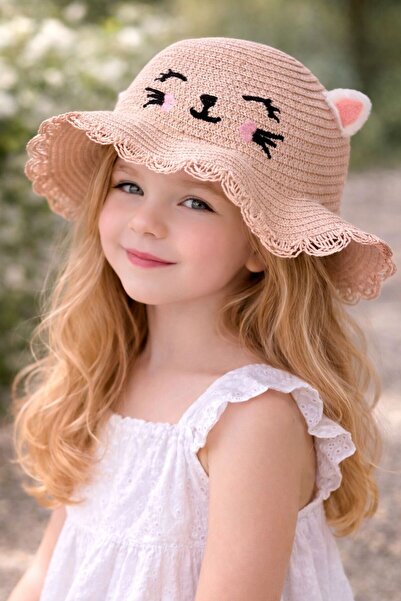 EMKSHOP Ψάθινο καπέλο γάτας Minnoş