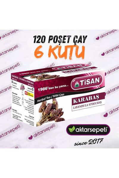Tisan Karabaş Çayı | 6 Kutu | 120 Poşet Çay