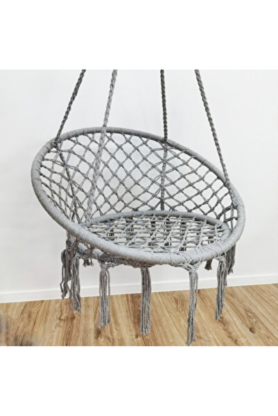 EMATTEIRO Scaun Tip Leagăn Suspendat Rotund, Suportă 150 kg, Dimensiuni 60x60...