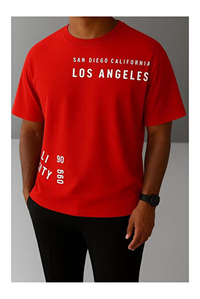ZEMLİYA Unisex "San Diego & Los Angeles" Printed T-Shirt -Modern Style