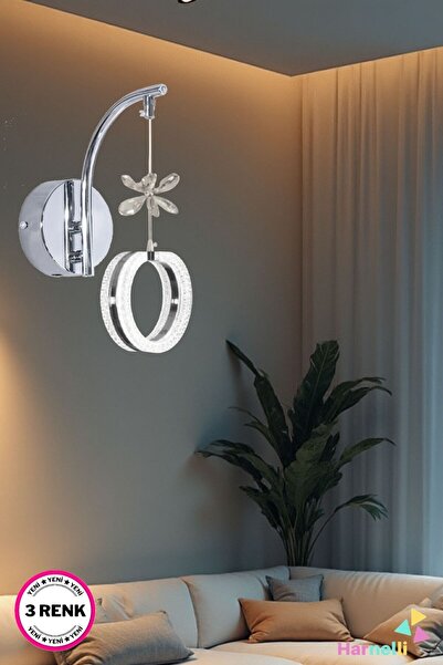 Harnelli 3 Renk Yanabilen Modern Ledli Aplik