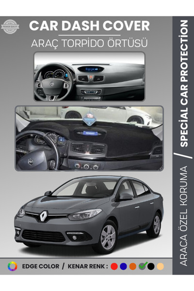 e-biz رينو فلوينس بدون نظام ملاحة مع شاشة صغيرة (2009-2013) غطاء صندوق التروس...